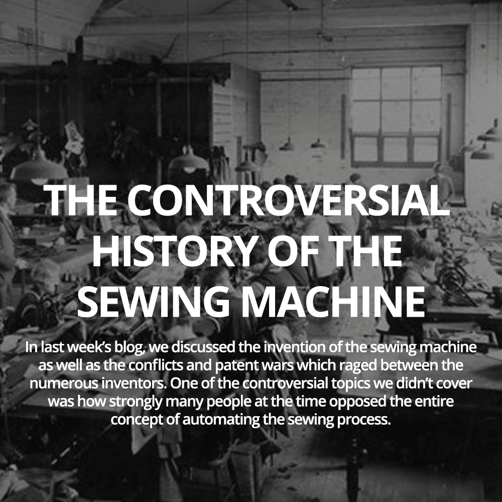 The controversial history of the sewing machine - AE Sewing Machines