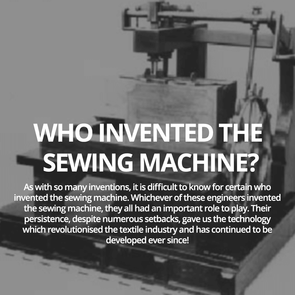 Who invented the sewing machine?