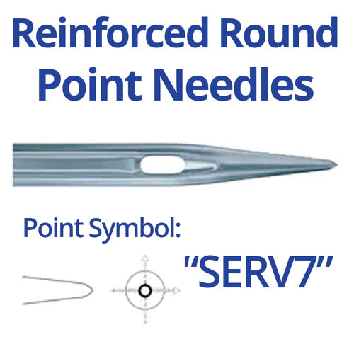 Schmetz 134-35SERV7 Reinforced Point Industrial Sewing Machine Needles