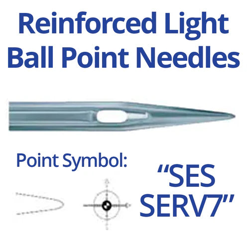 Schmetz 134-35SES SERV7 Reinforced Ball Point Industrial Sewing Machine Needles