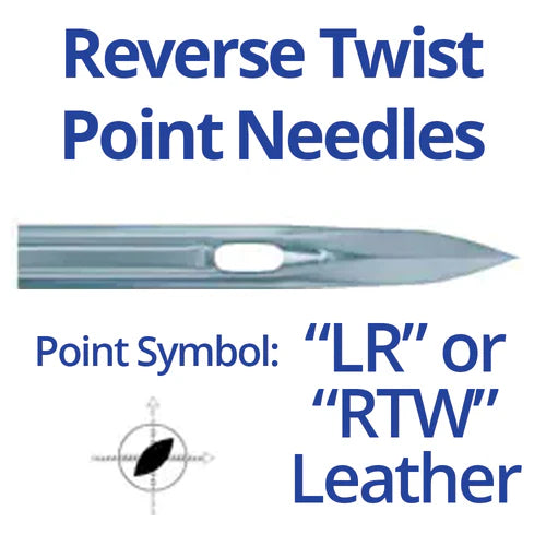 Schmetz 134LR Leather Point Industrial Sewing Machine Needles