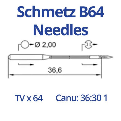 Schmetz B64 Industrial Sewing Machine Needles