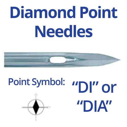 Schmetz 135x16DIA Diamond Point Industrial Sewing Machine Needles