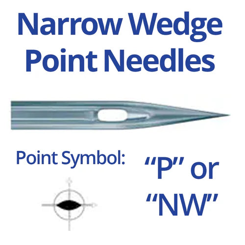 Schmetz 135x16NW Narrow Wedge Point Industrial Sewing Machine Needles